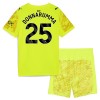 Original Trikotsatz Manchester City Gianluigi Donnarumma 25 Torwart 2025-26 Gelbe Für Kinder